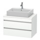 Duravit Meuble sous-lavabo Com DuraStyle 80x47,8 cm, blanc mat, 2 tiroirs-1