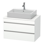 Duravit Meuble sous-lavabo Com DuraStyle 80x47,8 cm, blanc mat, 2 tiroirs