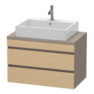 Duravit Meuble sous-lavabo Com DuraStyle 80x47,8 cm, blanc mat, 2 tiroirs