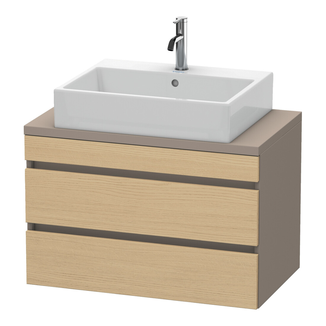 Duravit Meuble sous-lavabo Com DuraStyle 80x47,8 cm, blanc mat, 2 tiroirs