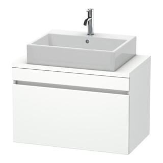 Duravit Meuble sous-lavabo Com DuraStyle 80x47,8 cm, blanc mat, pour console, 1 tiroir