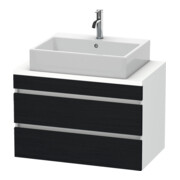 Duravit Meuble sous-lavabo Com DuraStyle 80x47,8 cm, blanc œuf/blanc, 2 tiroirs