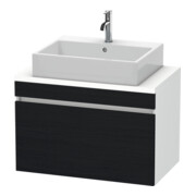 Duravit Meuble sous lavabo Com DuraStyle 80x47,8 cm, blanc œuf/blanc mat, avec console, 1 tiroir-1
