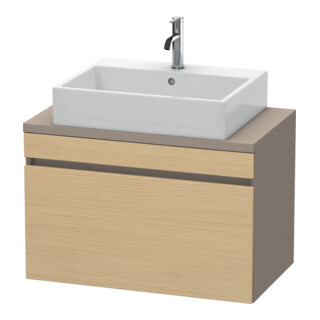 Duravit Meuble sous-lavabo Com DuraStyle 80x47,8 cm, blanc œuf mat, 1 tiroir