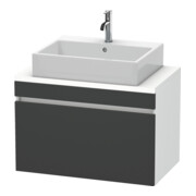 Duravit Meuble sous lavabo Com DuraStyle 80x47,8 cm, gris m/we ma, f Kons, 1 tiroir