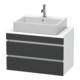 Duravit Meuble sous-lavabo Com DuraStyle 80x47,8 cm, gris m/we ma, f Kons, 2 tiroirs-1