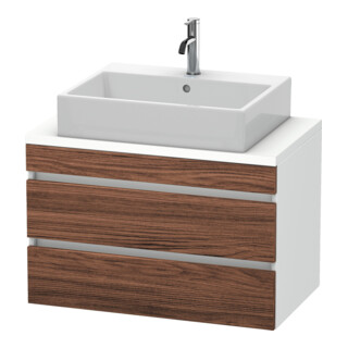 Duravit Meuble sous-lavabo Com DuraStyle 80x47,8 cm, N dk/blc, avec console, 2 tiroirs