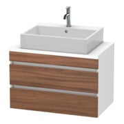 Duravit Meuble sous-lavabo Com DuraStyle 80x47,8 cm, N na/we ma, f Kons, 2 tiroirs