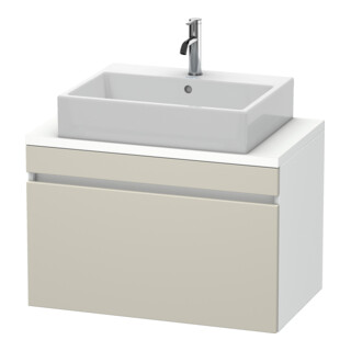 Duravit Meuble sous lavabo Com DuraStyle 80x47,8 cm, taupe/blanc, 1 tiroir
