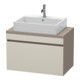 Duravit Meuble sous-lavabo Com DuraStyle 80x47,8 cm, taupe/mat, 1 tiroir-1