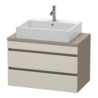Duravit Meuble sous-lavabo Com DuraStyle 80x47,8 cm, taupe/mat, 2 tiroirs