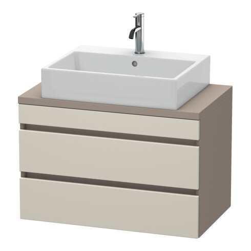 Duravit Meuble sous-lavabo Com DuraStyle 80x47,8 cm, taupe/mat, 2 tiroirs