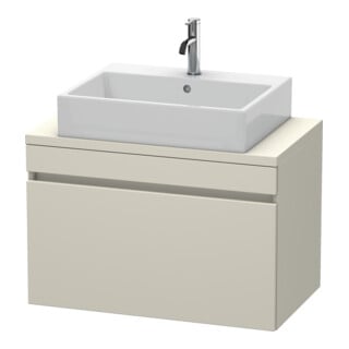 Duravit Meuble sous lavabo Com DuraStyle 80x47,8 cm, taupe, pour console, 1 tiroir