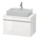 Duravit Meuble sous lavabo Com DuraStyle 80x47,8 cm, taupe, pour console, 1 tiroir-3