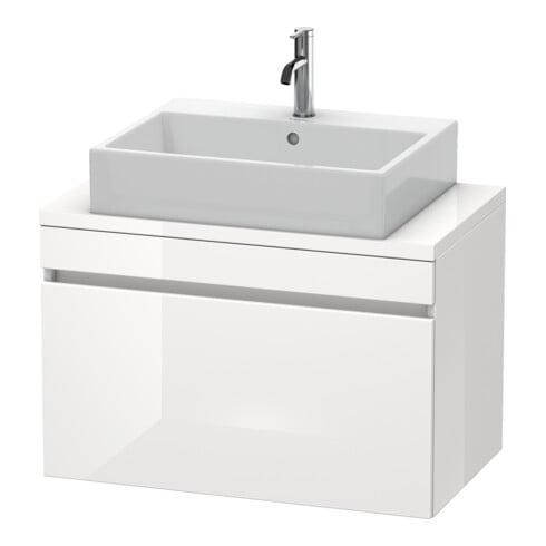 Duravit Meuble sous lavabo Com DuraStyle 80x47,8 cm, taupe, pour console, 1 tiroir