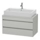 Duravit Meuble sous-lavabo Com DuraStyle 90x47,8 cm, béton gris, 2 tiroirs-1