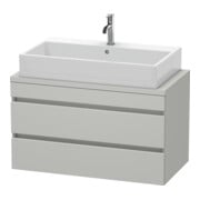 Duravit Meuble sous-lavabo Com DuraStyle 90x47,8 cm, béton gris, 2 tiroirs