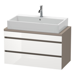 Duravit Meuble sous-lavabo Com DuraStyle 90x47,8 cm, blanc hg/b ma, avec 2 tiroirs