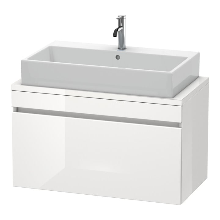 Duravit Meuble sous lavabo Com DuraStyle 90x47,8 cm, blanc mat, 1 tiroir