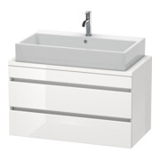 Duravit Meuble sous lavabo Com DuraStyle 90x47,8 cm, blanc mat, 2 tiroirs-3