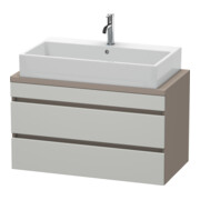Duravit Meuble sous-lavabo Com DuraStyle 90x47,8 cm, blanc mat, 2 tiroirs