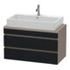 Duravit Meuble sous lavabo Com DuraStyle 90x47,8 cm, blanc mat, 2 tiroirs-1