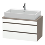 Duravit Meuble sous-lavabo Com DuraStyle 90x47,8 cm, blanc mat/brillant, 2 tiroirs