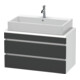 Duravit Meuble sous-lavabo Com DuraStyle 90x47,8 cm, gris m/we ma, f Kons, 2 tiroirs-1