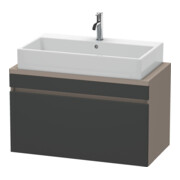 Duravit Meuble sous-lavabo Com DuraStyle 90x47,8 cm, gris mat/bas, avec 1 tiroir