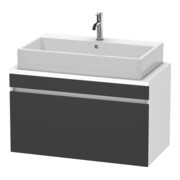 Duravit Meuble sous-lavabo Com DuraStyle 90x47,8 cm, gris mat/blanc, 1 tiroir