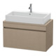 Duravit Meuble sous-lavabo Com DuraStyle 90x47,8 cm, lin, pour console, 1 tiroir-1