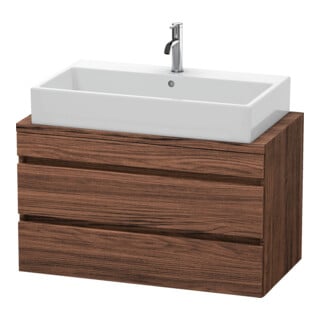 Duravit Meuble sous lavabo Com DuraStyle 90x47,8 cm, noyer foncé, 2 tiroirs
