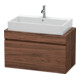 Duravit Meuble sous-lavabo Com DuraStyle 90x47,8 cm, noyer foncé, pour console, 1 tiroir-1