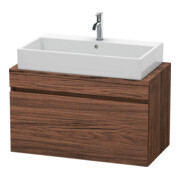 Duravit Meuble sous-lavabo Com DuraStyle 90x47,8 cm, noyer foncé, pour console, 1 tiroir-1