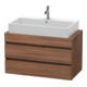 Duravit Meuble sous lavabo Com DuraStyle 90x47,8 cm, noyer naturel, 2 tiroirs-1