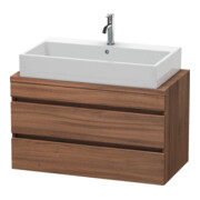 Duravit Meuble sous lavabo Com DuraStyle 90x47,8 cm, noyer naturel, 2 tiroirs