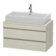 Duravit Meuble sous-lavabo Com DuraStyle 90x47,8 cm, Taupe, avec console, 2 tiroirs