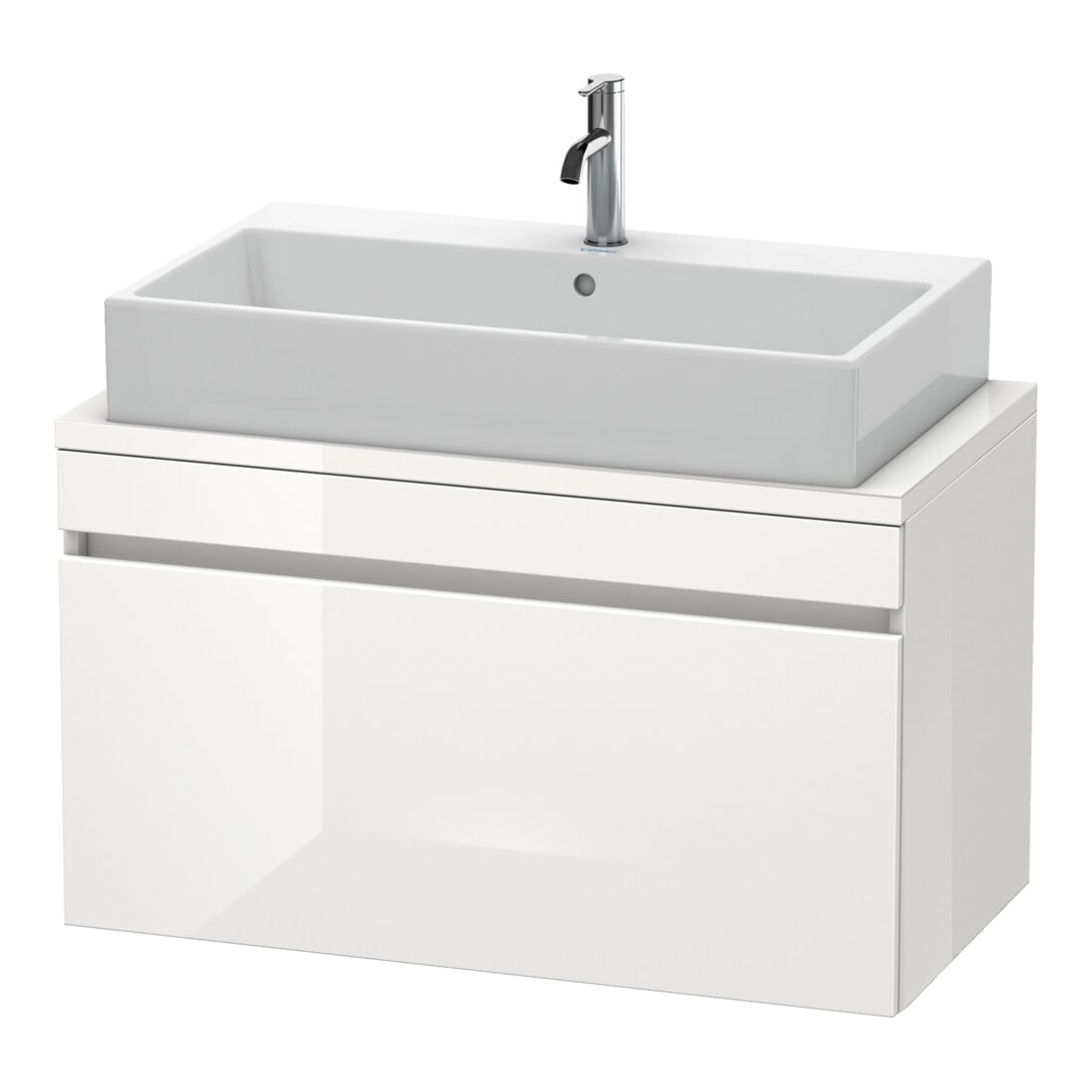 Duravit Meuble sous-lavabo Com DuraStyle 90x47,8 cm, taupe/blanc, 1 tiroir