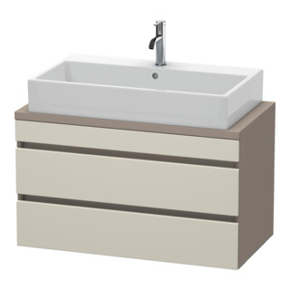 Duravit Meuble sous-lavabo Com DuraStyle 90x47,8 cm, taupe/mat, 2 tiroirs