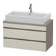 Duravit Meuble sous-lavabo Com DuraStyle 90x47,8 cm, taupe/mat, 2 tiroirs-1