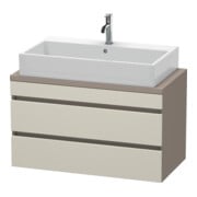 Duravit Meuble sous-lavabo Com DuraStyle 90x47,8 cm, taupe/mat, 2 tiroirs