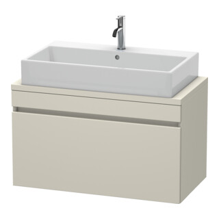 Duravit Meuble sous-lavabo Com DuraStyle 90x47,8 cm, taupe, pour console, 1 tiroir