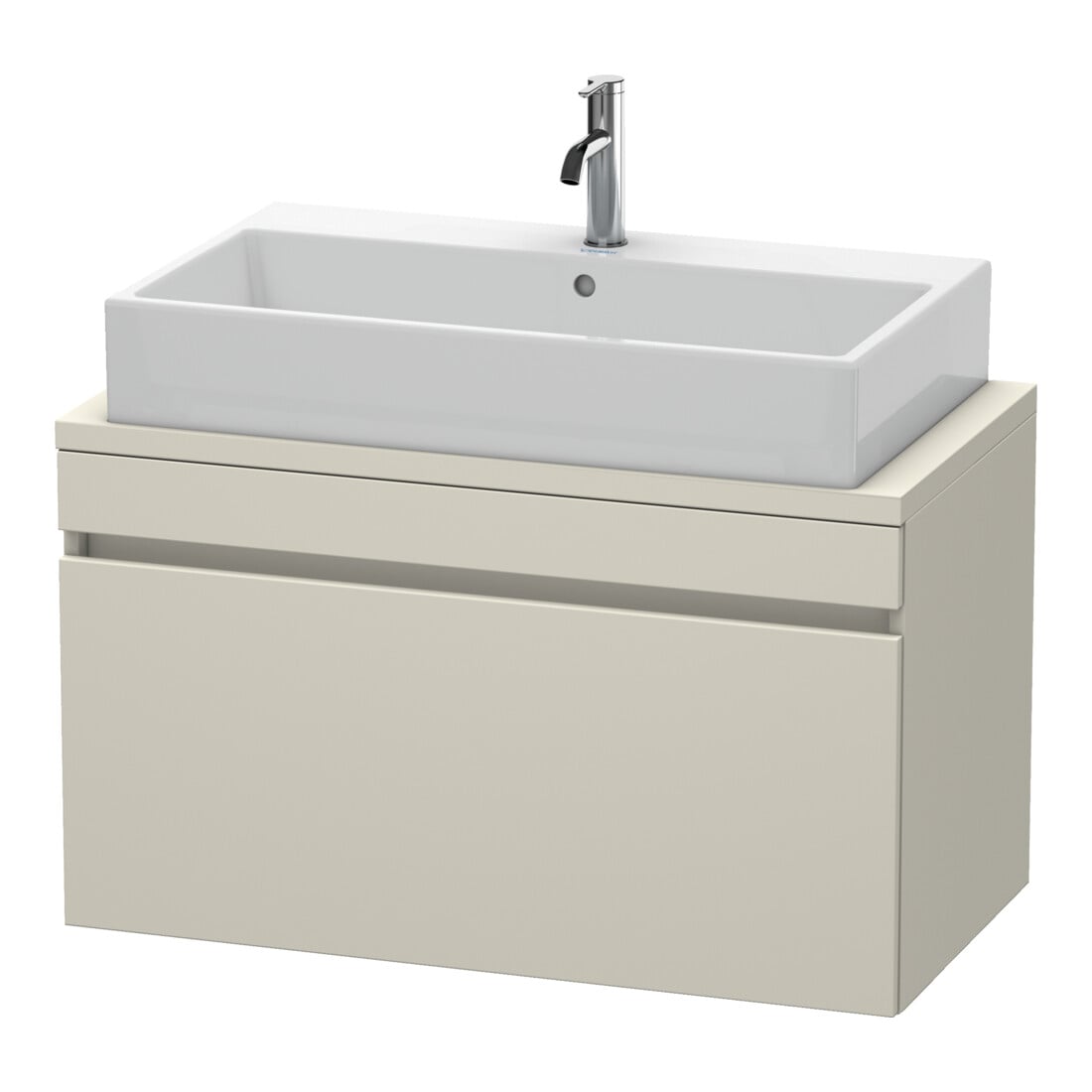 Duravit Meuble sous-lavabo Com DuraStyle 90x47,8 cm, taupe, pour console, 1 tiroir