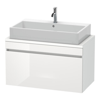 Duravit Meuble sous-lavabo Com DuraStyle 90x47,8cm, blanc brillant/mat, 1 tiroir
