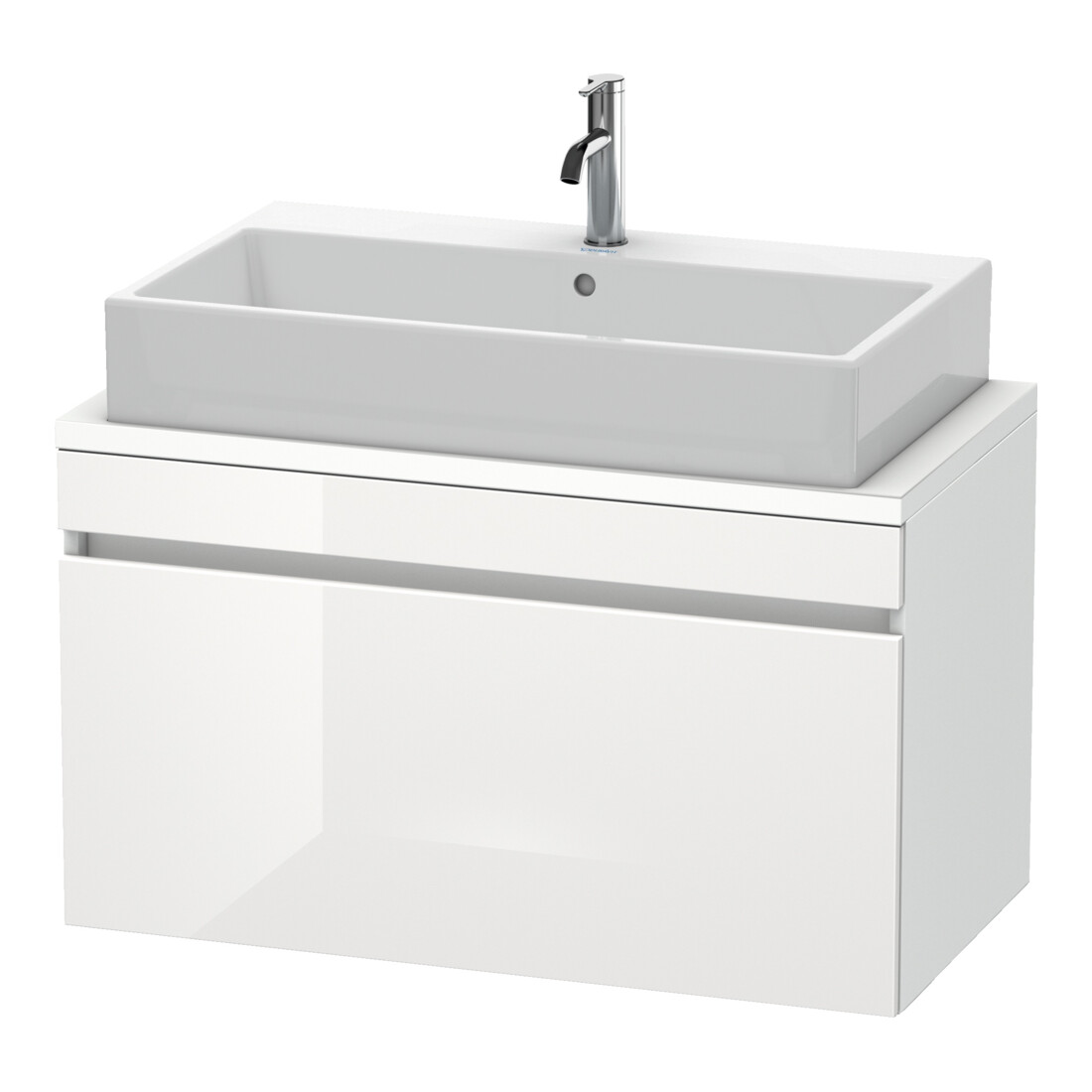 Duravit Meuble sous-lavabo Com DuraStyle 90x47,8cm, blanc brillant/mat, 1 tiroir