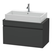 Duravit Meuble sous-lavabo Com DuraStyle 90x47,8cm, graph ma, avec console, 1 tiroir