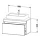 Duravit Meuble sous-lavabo Com DuraStyle 90x47,8cm, graph ma, avec console, 1 tiroir-4