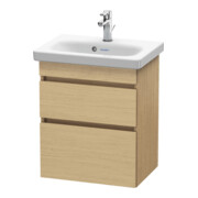Duravit Meuble sous lavabo Comp DuraStyle 50x36,8 cm, chêne naturel, 2 tiroirs, suspendu