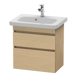 Duravit Meuble sous-lavabo Comp DuraStyle 58x36,8 cm, blanc œuf, 2 tiroirs, suspendu