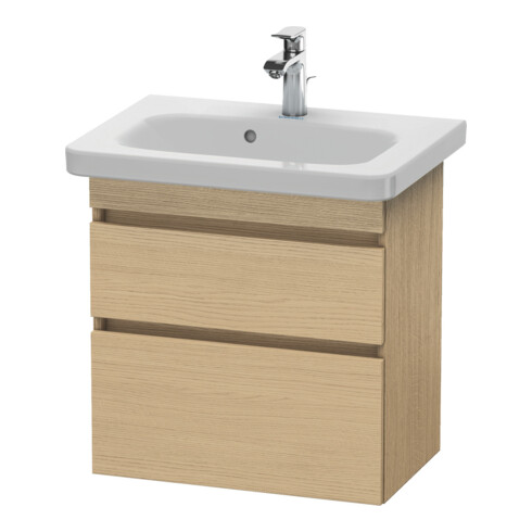Duravit Meuble sous-lavabo Comp DuraStyle 58x36,8 cm, blanc œuf, 2 tiroirs, suspendu